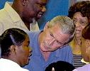 Bush & evacuees