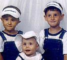 Christopher Hamm, three-year old Austin Brown, and 23-month-old Kyleigh Hamm.&nbsp;